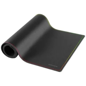 Tapis de souris Mars Gaming MMP224 XXL noir avec bordures arc-en-ciel