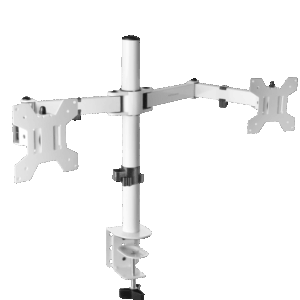 Support Double Écran Mars Gaming MARM2 Blanc