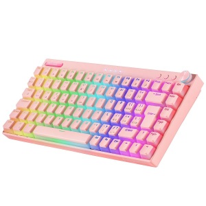 Clavier Mécanique Sans Fil Mars Gaming MKCLOUD Rose