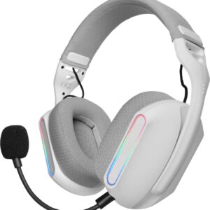 Casque Gaming Sans Fil Mars Gaming MHW-PRO Blanc