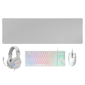 Pack Gaming 4-en-1 Mars Gaming MCP-RGB3 Blanc
