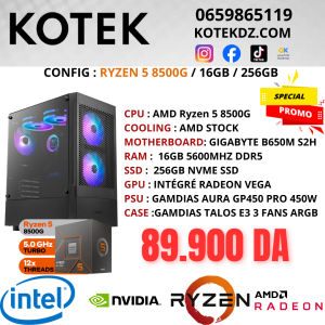 KOTEK PC RYZEN 5 8500G / 16GB DDR5 / 256GB