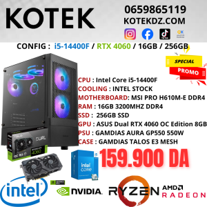 KOTEK PC I5-14400F / RTX 4060 8GB / 16GB / 256GB